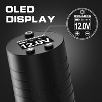 Bulldog wireless tattoo battery, portable tattoo power supply, RCA battery pack for tattoo machines, rechargeable tattoo battery, wireless tattoo power supply.