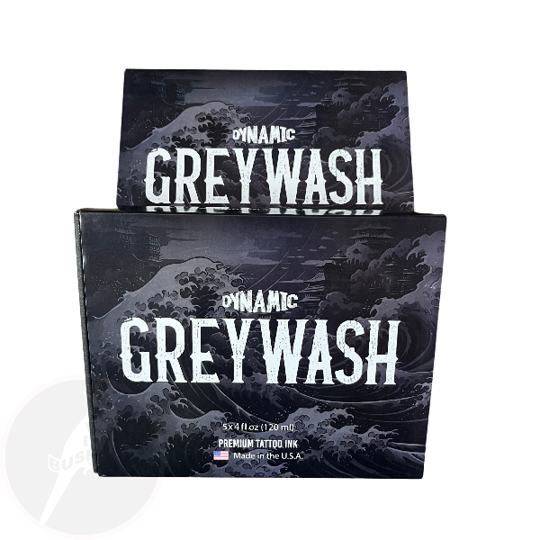 Dynamic Greywash set 5 bottles 4oz including mixing solution - Mavis Bush Tattoo Supplies