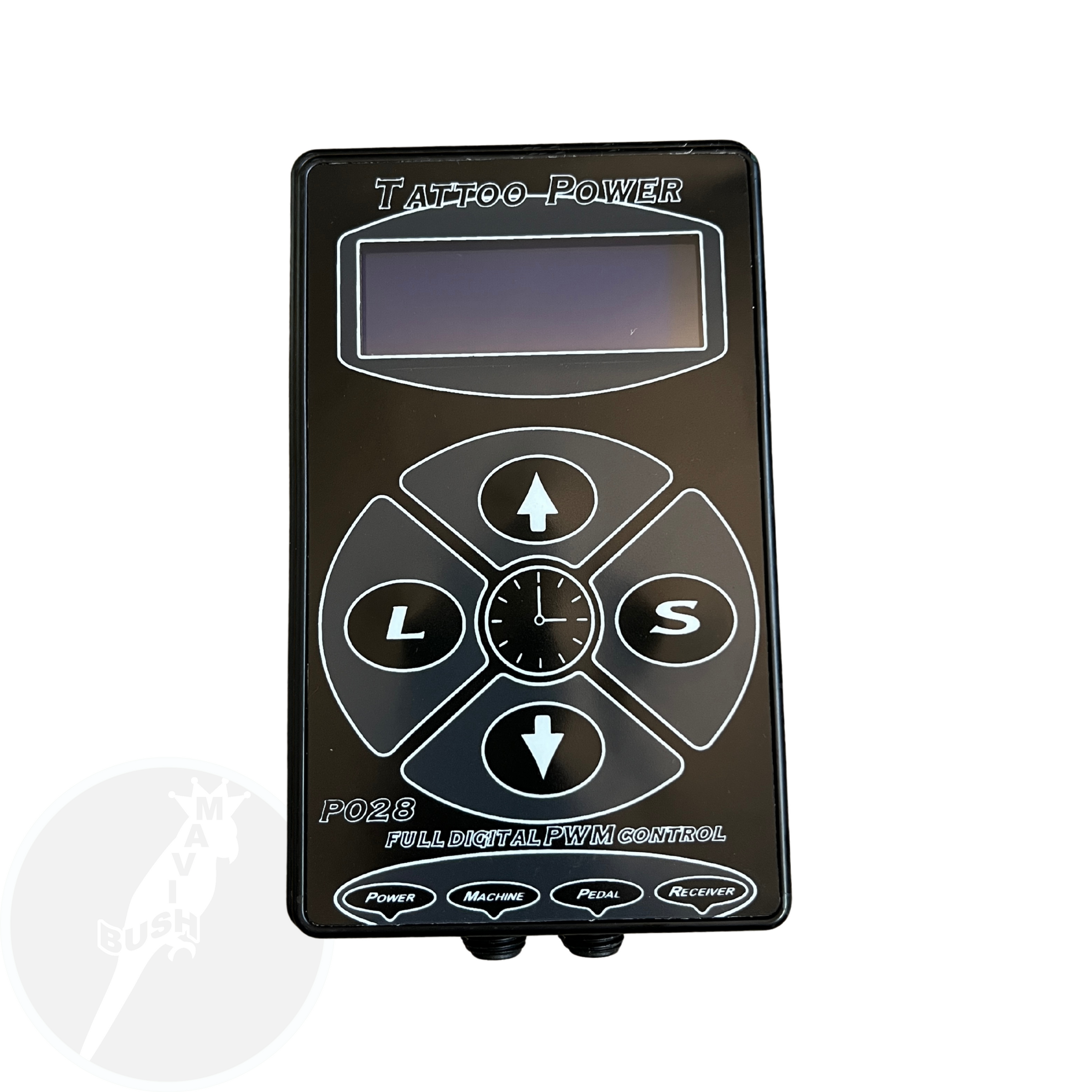 Tattoo power supply P028 with remote control - Mavis Bush Tattoo Supplies