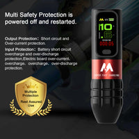 MARS professional wireless tattoo pen, fast usb-c charging and HD TFT Display, customer brushless motor, ergonomic design