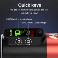 MARS professional wireless tattoo pen, fast usb-c charging and HD TFT Display, customer brushless motor, ergonomic design