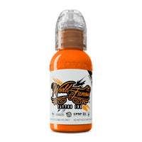World Famous Everest Orange Ink 1oz (30ml) - Mavis Bush Tattoo Supplies