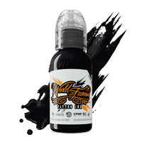 World Famous Primary #1 Pitch Black 1oz(30ml) - Mavis Bush Tattoo Supplies