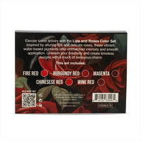 Dynamic Lips and Roses 5 Bottle Color Set 1oz - Mavis Bush Tattoo Supplies