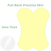 Full Back Blank Silicone Practice Skin 3mm - Mavis Bush Tattoo Supplies