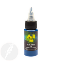 Moms Nuclear UV color Blue Smoke, set 5 bottles and 9 bottles - Mavis Bush Tattoo Supplies