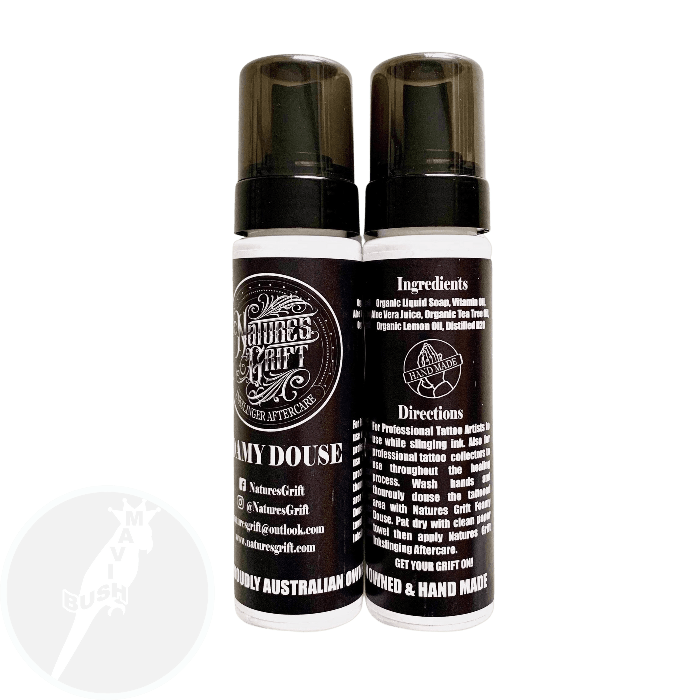 Natures Grift Foamy Douse - Mavis Bush Tattoo Supplies