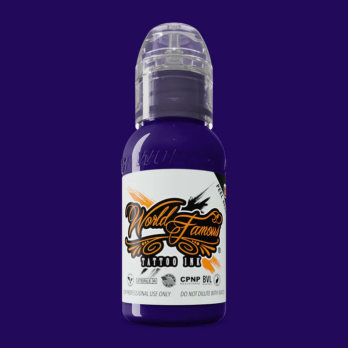 World Famous - Amsterdam Purple 1oz(30ml) - Mavis Bush Tattoo Supplies