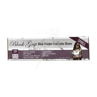 Black Grip Latex Gloves All Sizes - Mavis Bush Tattoo Supplies