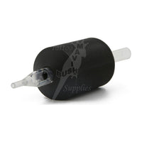 Disposable Tube with Black Rubber Grip RT14-1.25" Round Tip (15pcs) - Mavis Bush Tattoo Supplies