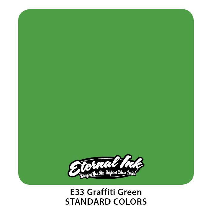 Eternal Graffiti Green 1oz (30ml) - Mavis Bush Tattoo Supplies