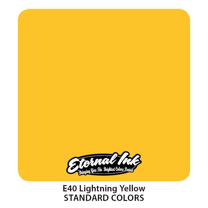 Eternal Lightning Yellow 1oz (30ml) - Mavis Bush Tattoo Supplies