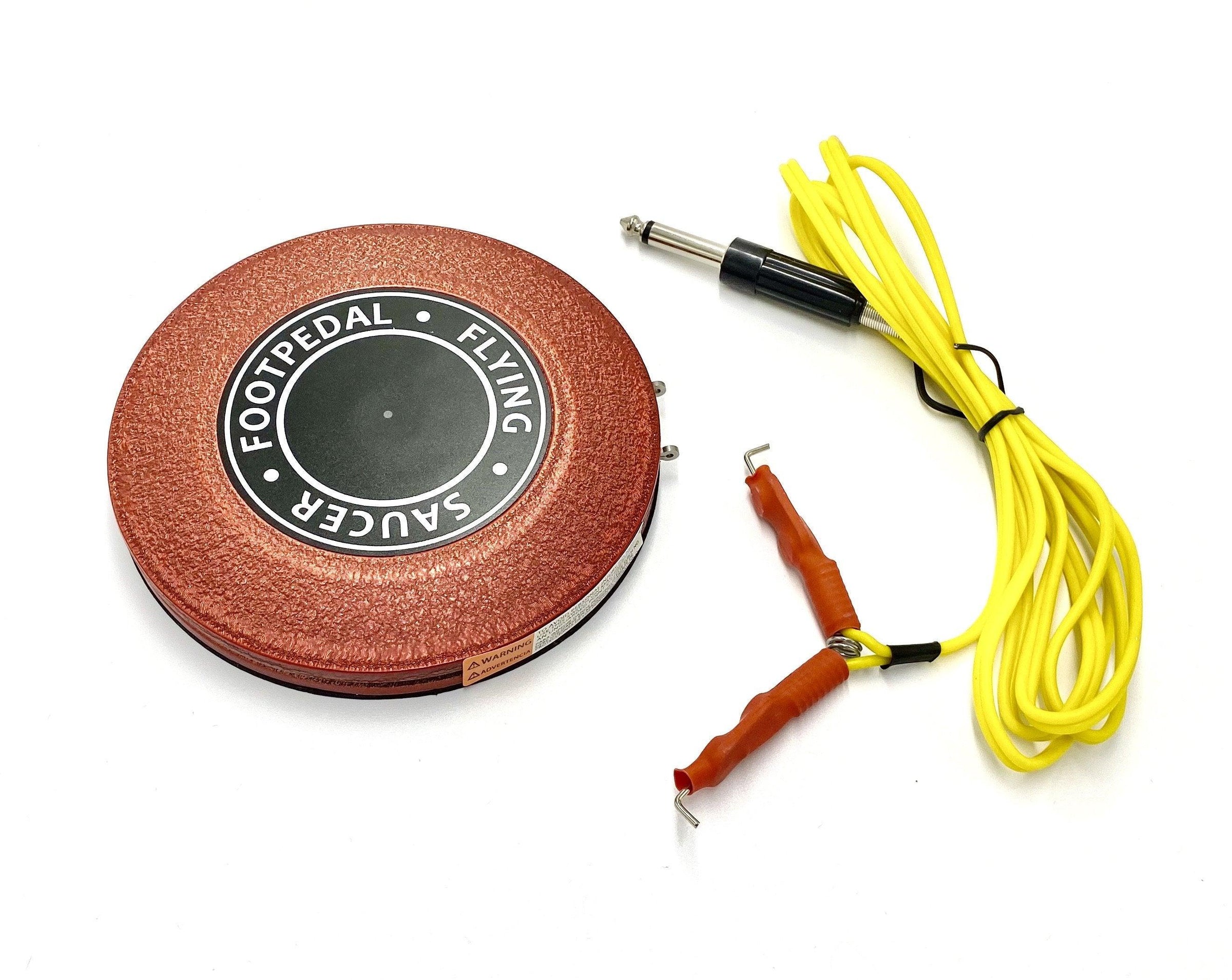 Flying Saucer 360 Degree Footswitch with Clipcord - Mavis Bush Tattoo Supplies