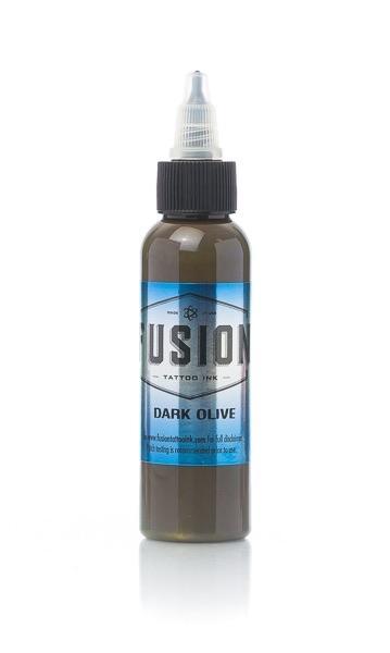 Fusion Dark Olive 1oz (30ml) - Mavis Bush Tattoo Supplies