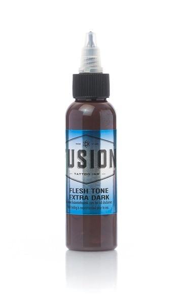 Fusion Flesh Tone Extra Dark 1oz (30ml) - Mavis Bush Tattoo Supplies