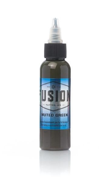 Fusion Muted Green 1oz (30ml) - Mavis Bush Tattoo Supplies
