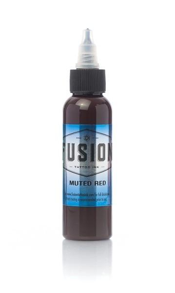 Fusion Muted Red 1oz (30ml) - Mavis Bush Tattoo Supplies