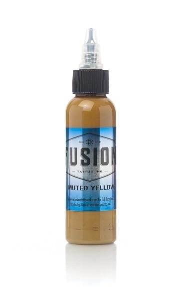 Fusion Muted Yellow 1oz (30ml) - Mavis Bush Tattoo Supplies