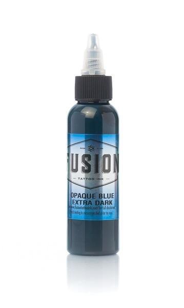 Fusion Opaque Blue Extra Dark - Mavis Bush Tattoo Supplies