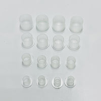 Ink Cups White with Bottom Stand - various size and quantity options - Mavis Bush Tattoo Supplies