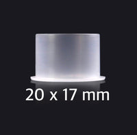 Ink Cups White with Bottom Stand - various size and quantity options - Mavis Bush Tattoo Supplies