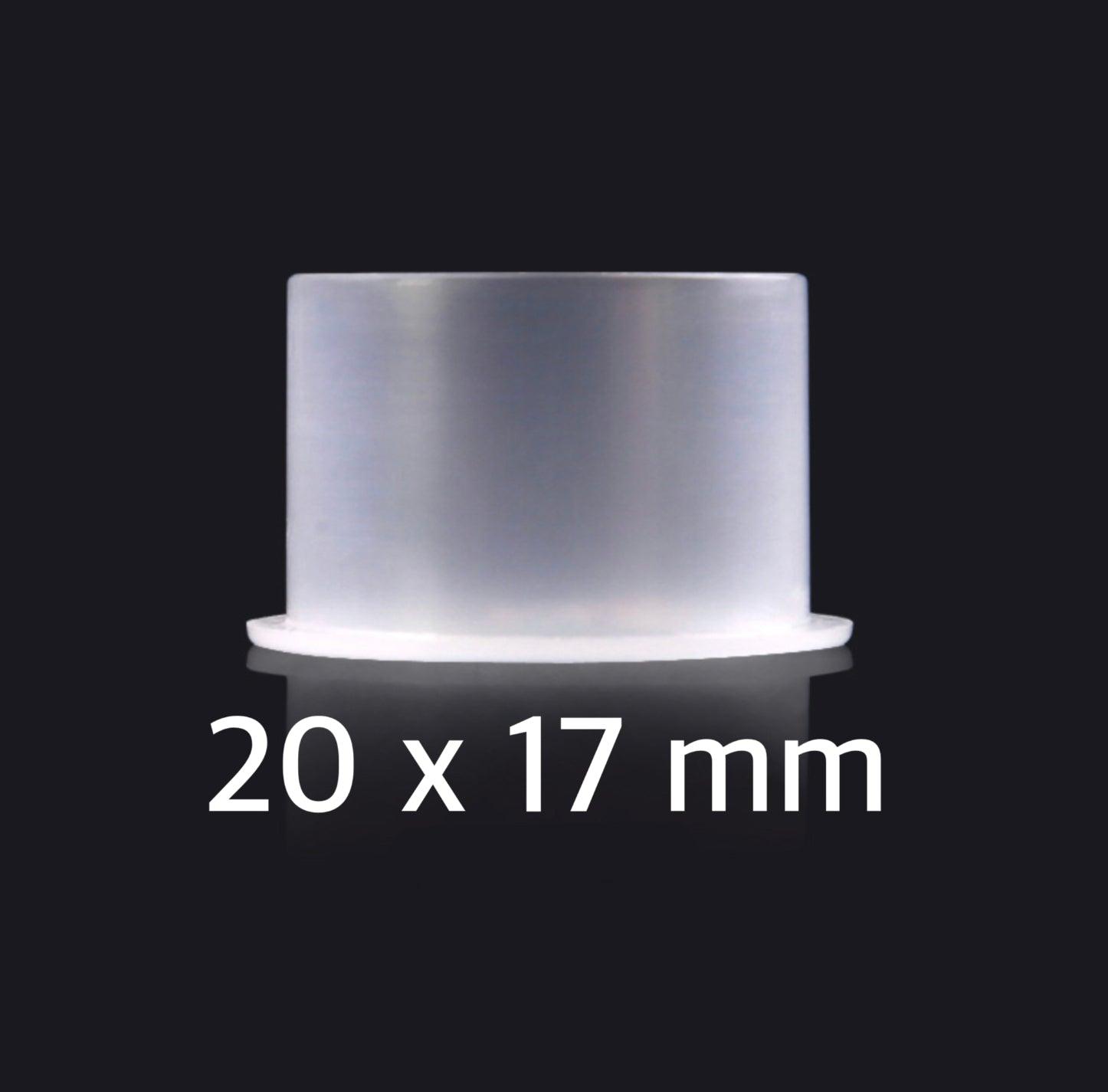 Ink Cups White with Bottom Stand - various size and quantity options - Mavis Bush Tattoo Supplies