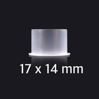 Ink Cups White with Bottom Stand - various size and quantity options - Mavis Bush Tattoo Supplies