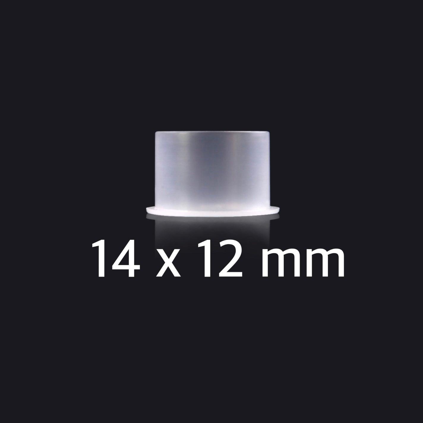 Ink Cups White with Bottom Stand - various size and quantity options - Mavis Bush Tattoo Supplies