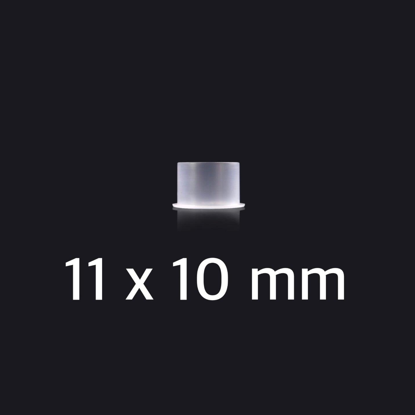 Ink Cups White with Bottom Stand - various size and quantity options - Mavis Bush Tattoo Supplies