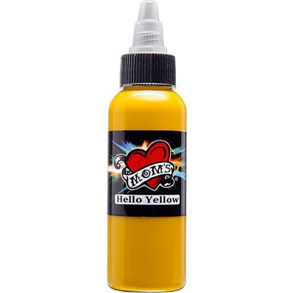 Inks MOMs Millennium Hello Yellow 2oz (60ml) - Mavis Bush Tattoo Supplies