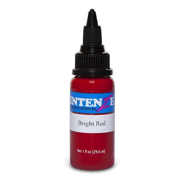 Intenze Tattoo Ink - Bright Red 1oz(30ml) - Mavis Bush Tattoo Supplies