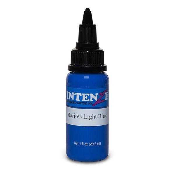 Intenze Tattoo Ink - Mario's Light Blue 1oz(30ml) - Mavis Bush Tattoo Supplies