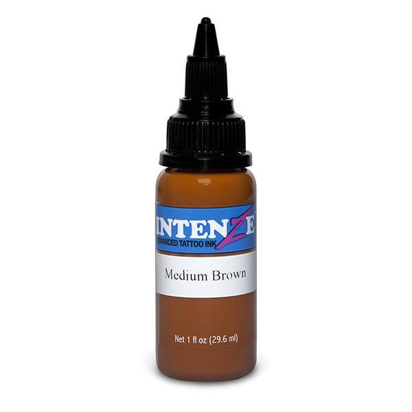 Intenze Tattoo Ink - Medium Brown 1oz(30ml) - Mavis Bush Tattoo Supplies