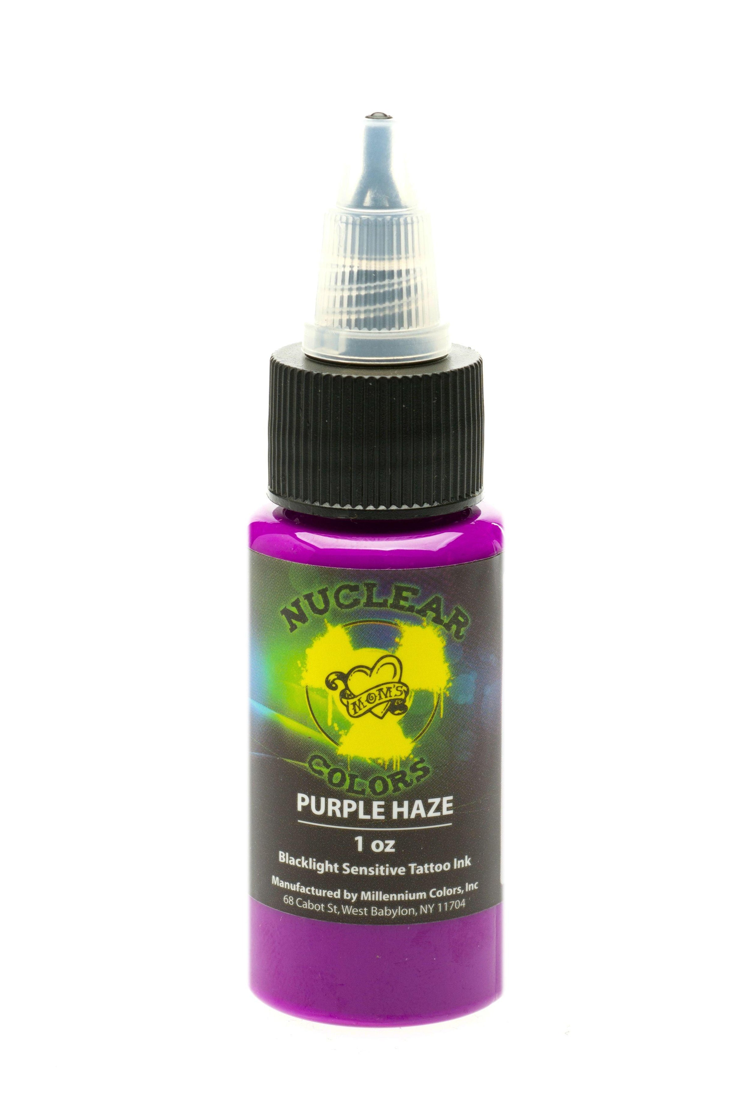 MOM'S Nuclear Colors Purple Haze 1oz (30ml) - Mavis Bush Tattoo Supplies