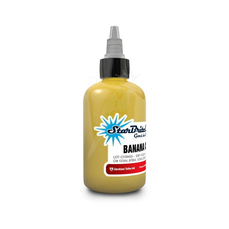 Tattoo Ink StarBrite Banana Cream 2oz (60ml) - Mavis Bush Tattoo Supplies