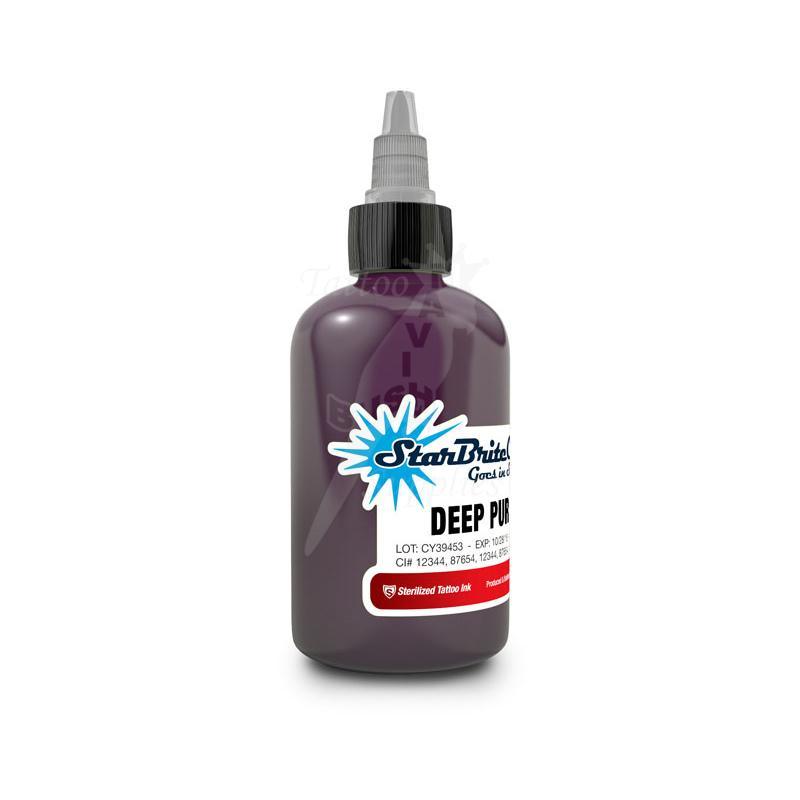 Tattoo Ink StarBrite Deep Purple 2oz (60ml) Clearance - Mavis Bush Tattoo Supplies