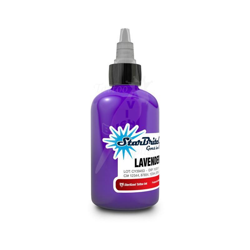 Tattoo Ink StarBrite Lavender 2oz (60ml) - Mavis Bush Tattoo Supplies