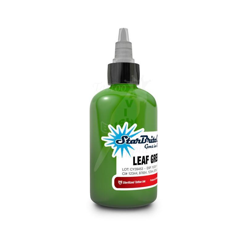 Tattoo Ink StarBrite Leaf Green 2oz (60ml) Clearance - Mavis Bush Tattoo Supplies