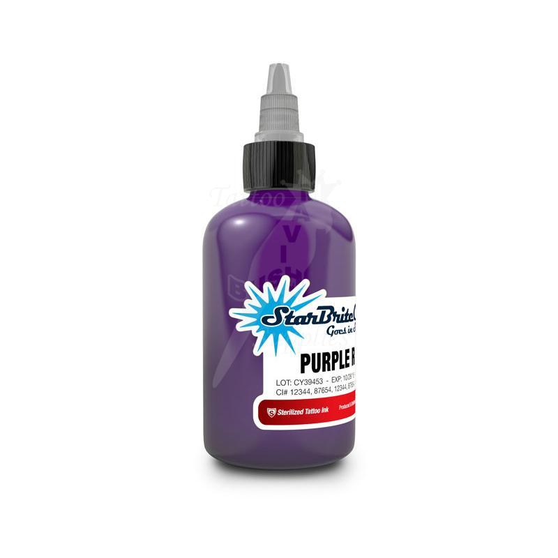 Tattoo Ink StarBrite Purple Rain 2oz (60ml) - Mavis Bush Tattoo Supplies