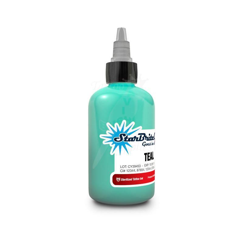 Tattoo Ink StarBrite Teal 2oz (60ml) - Mavis Bush Tattoo Supplies