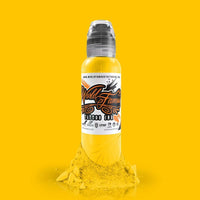 World Famous - Primary #1 Great Wall Yellow 1oz(30ml) - Mavis Bush Tattoo Supplies
