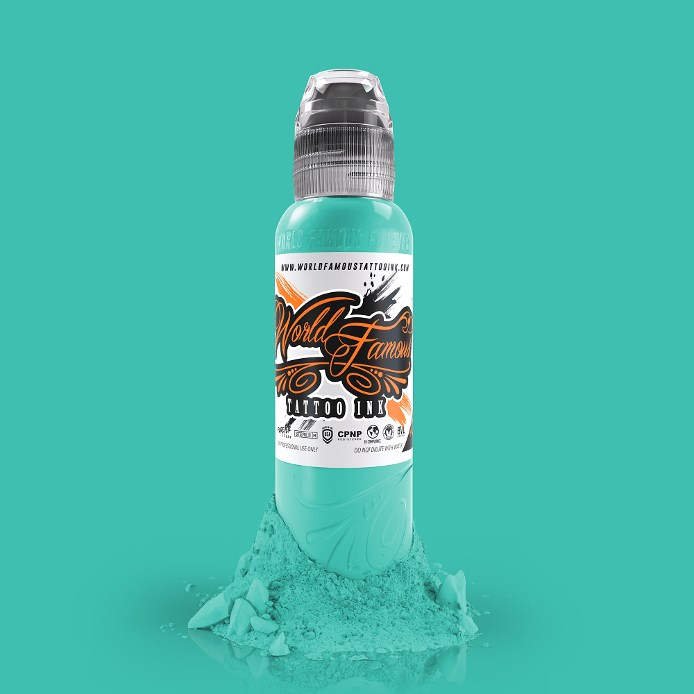 World Famous - Primary #2 Bahama Blue 1oz(30ml) - Mavis Bush Tattoo Supplies