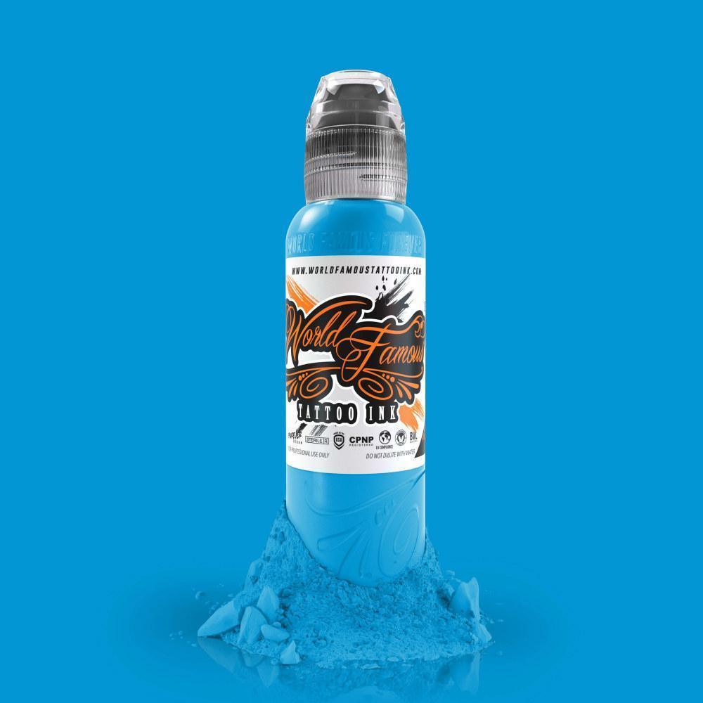 World Famous - Primary #2 Donatello Blue 1oz(30ml) - Mavis Bush Tattoo Supplies