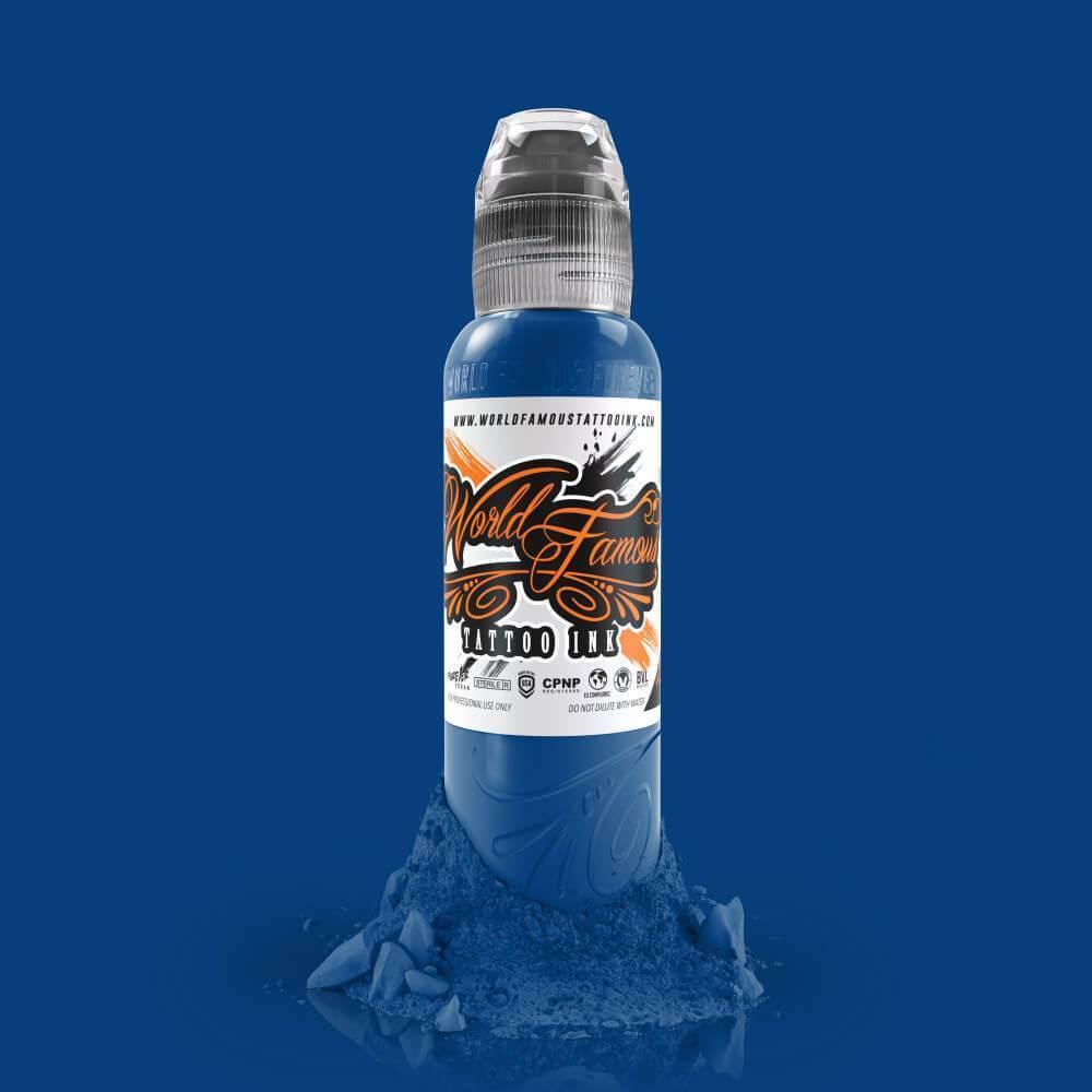 World Famous - Primary #2 Navy Seals Blue 1oz(30ml) - Mavis Bush Tattoo Supplies