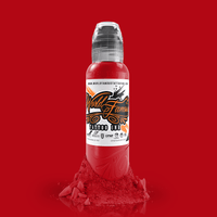 World Famous - Primary #3 Sailor Jerry Red 1oz(30ml) - Mavis Bush Tattoo Supplies
