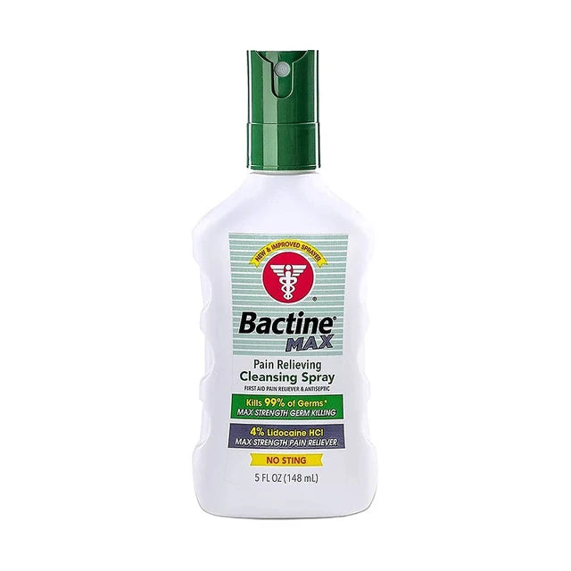 Bactine MAX Australia,Bactine Pain Relieving Cleansing Spray, Tattoo pain relief spray ,Bactine Tattoo Australia , Tattoo Studio first aid ,tattoo numbing spray , tattoo aftercare supplies Australia - Mavis Bush Tattoo Supplies