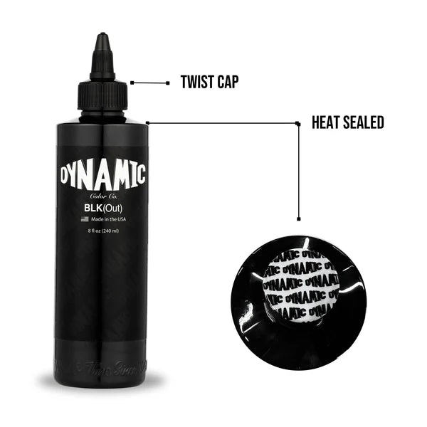 Dynamic Blackout Ink BLK(Out) - Mavis Bush Tattoo Supplies