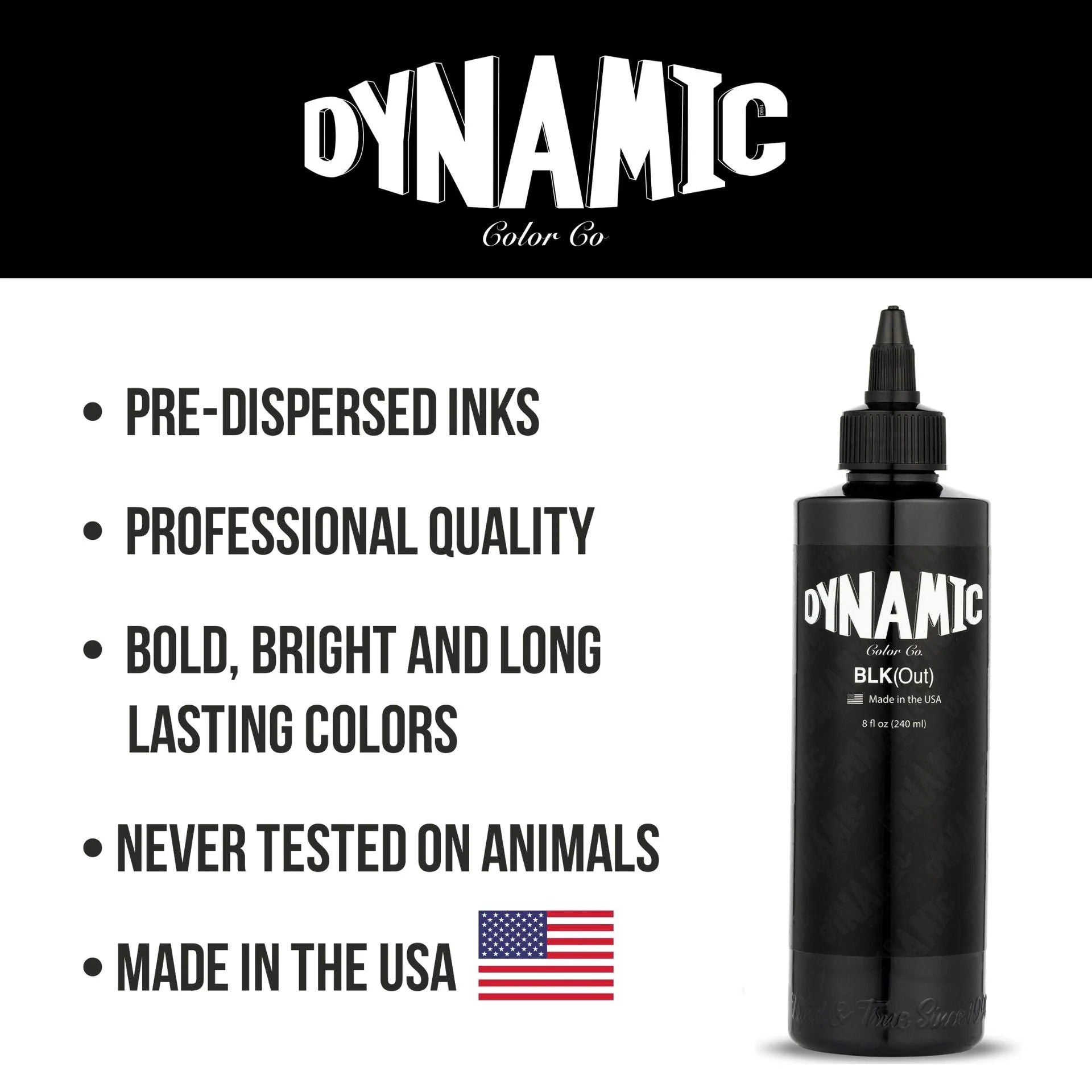 Dynamic Blackout Ink BLK(Out) - Mavis Bush Tattoo Supplies