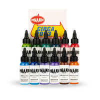 Dynamic Circa 2003 - 12 bottles ink set 1oz - Mavis Bush Tattoo Supplies