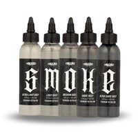 Dynamic smoke opaque grey set - great for realistic styles - Mavis Bush Tattoo Supplies